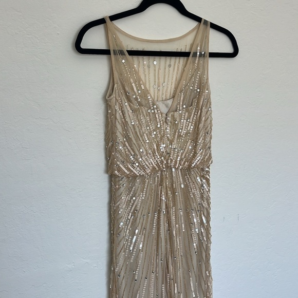 Beautiful beaded gown by Aidan Mattox - Picture 5 of 7